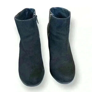 TORRID Extra Wide Width Black Faux Leather Suede Boots Size 6WW